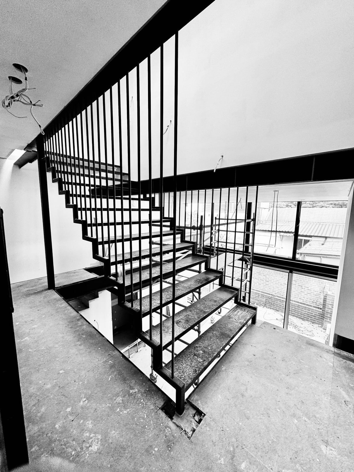 Steel staircase detailed by Icon at 53 Charles Street